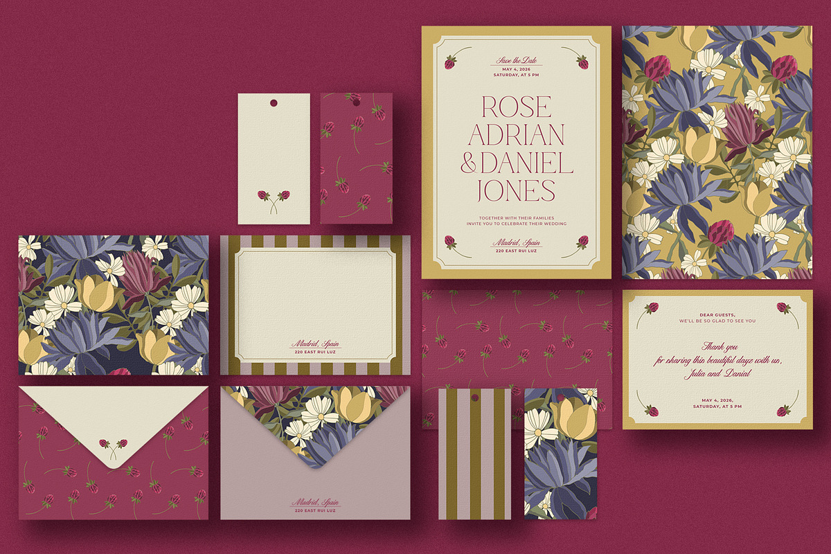 Garden | Wedding Stationery, an Invitation Template by Evgeniya Goktas (Photo 3 of 11)