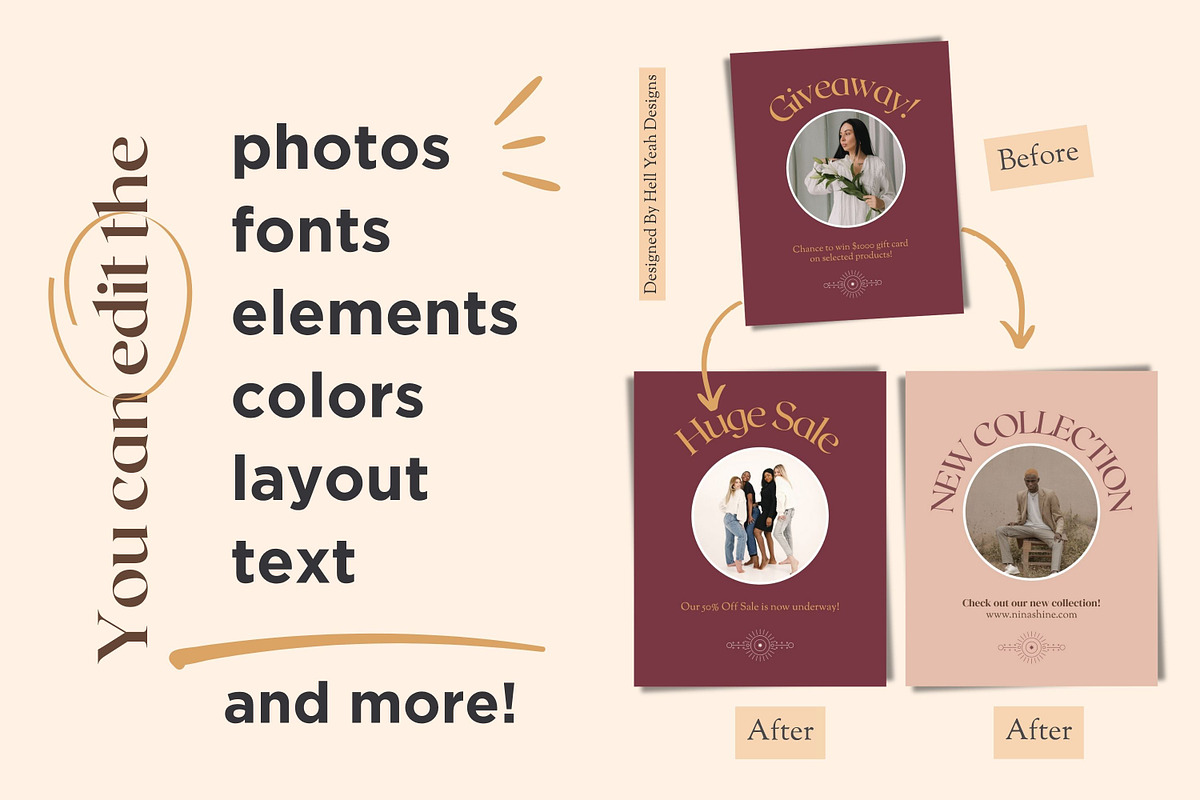Soul Glow Instagram Post Templates preview 6
