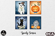 Halloween Spooky Season PNG, an Illustration by DreamCafeArt (Thumbnail 1 of 6)