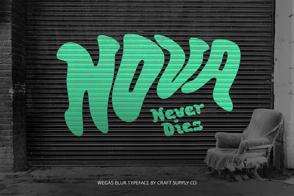 Wegas Blur, a Sans Serif Font by Craft Supply Co. (Photo 7 of 8)