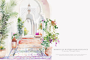Moroccan decor watercolor clipart, a Decorative Illustration by Patishop Art (Thumbnail 3 of 12)