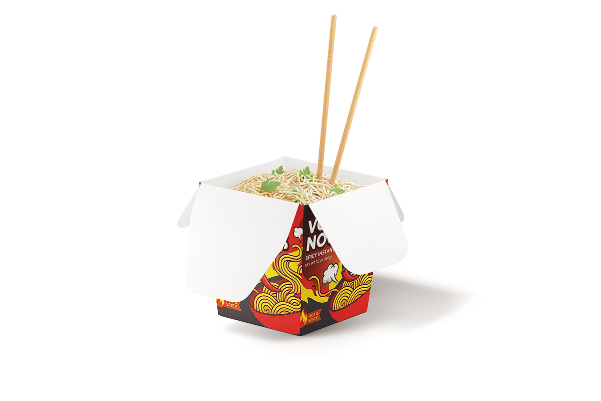Noodle Packaging Mockup, a Packaging Mockup by Transly Graphics (Photo 3 of 3)