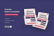 Grando - Event Invitation, an Invitation Template by Fannan Studio (Thumbnail 1 of 3)