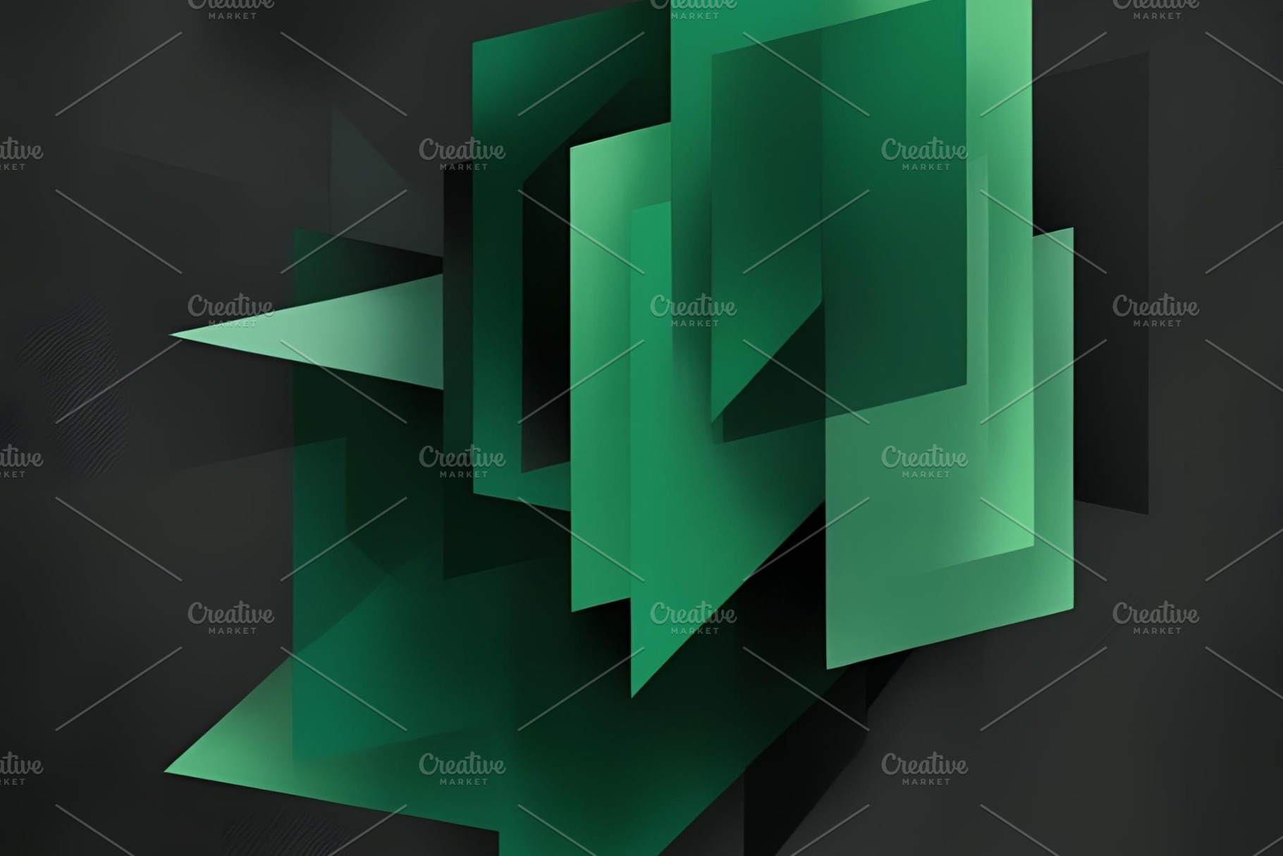 Green Geometric abstract background, an Abstract Photo by ComfortQ