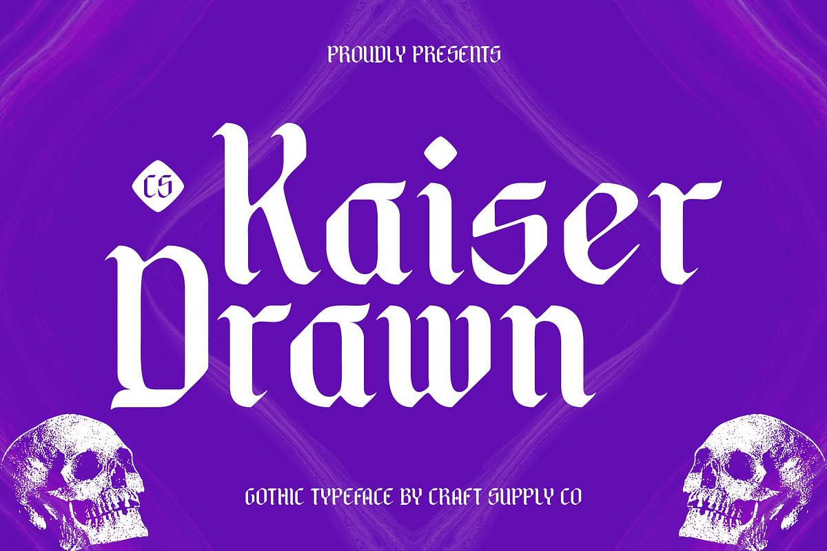 CS Kaiser Drawn, a Blackletter Font by Craft Supply Co. (Photo 1 of 8)