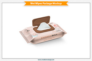 Wet Wipes Package Mockup