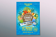 12 Summer Poster Design Template, a Flyer Template by Propylparaben (Thumbnail 8 of 11)