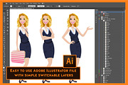 Business Woman | Vector Bundle, a Person Illustration by Lauren Lesley Studio (Thumbnail 6 of 6)