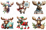 Cute Christmas Moose Sublimation Bun, an Illustration by DreamPrint404 (Thumbnail 3 of 5)