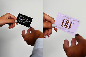 Hand Business Card Mockup Bundle