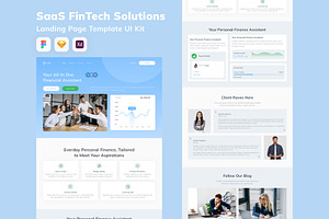 SaaS FinTech Solutions Landing Page