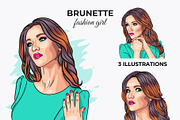 Vector Fashion Girl Portraits, a Person Illustration by Iryna Denysova (Thumbnail 7 of 11)