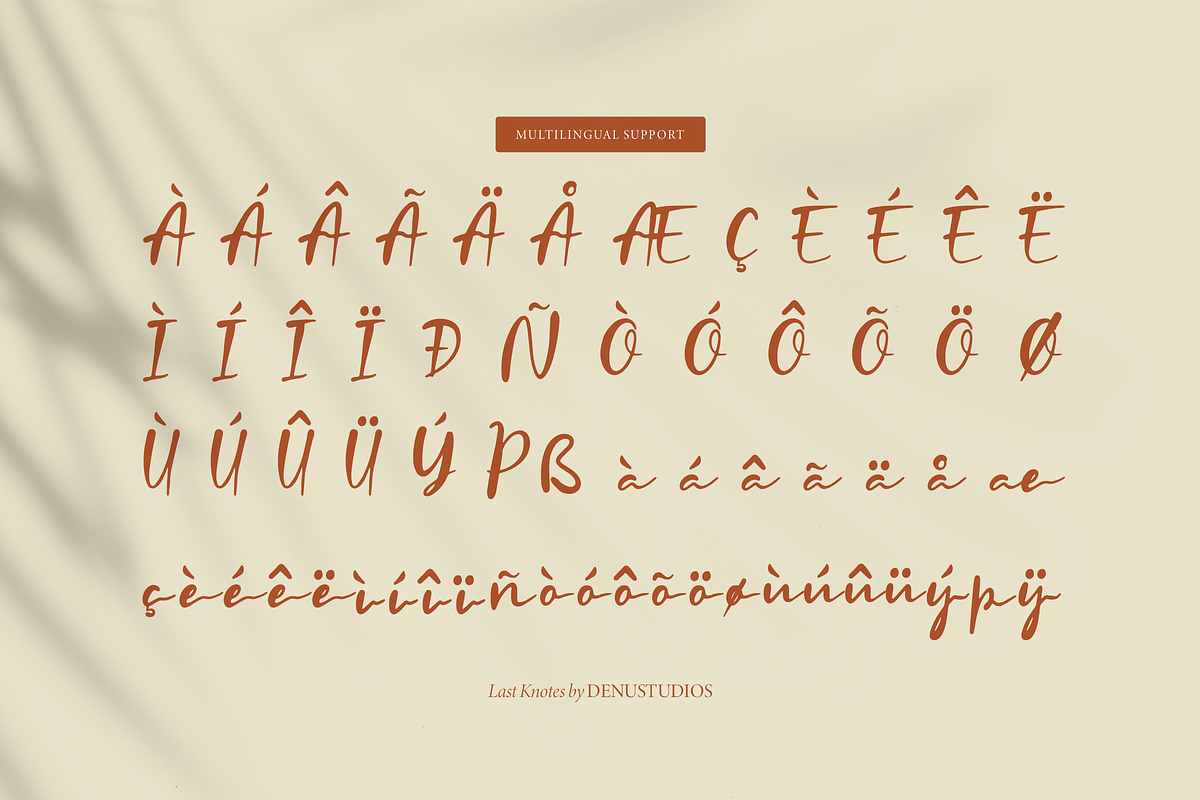 Last Knotes | Hand Drawn Script, a Script Font by Denustudios (Photo 13 of 15)