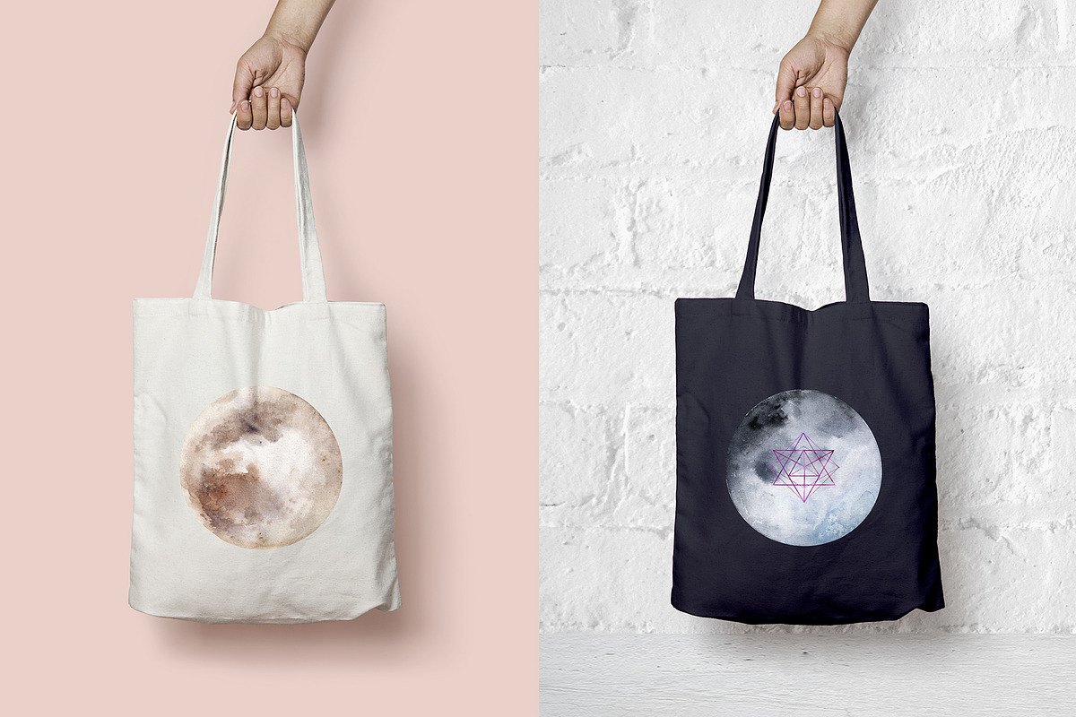 Watercolor Moons, an Illustration by Graphic Box (Photo 2 of 10)