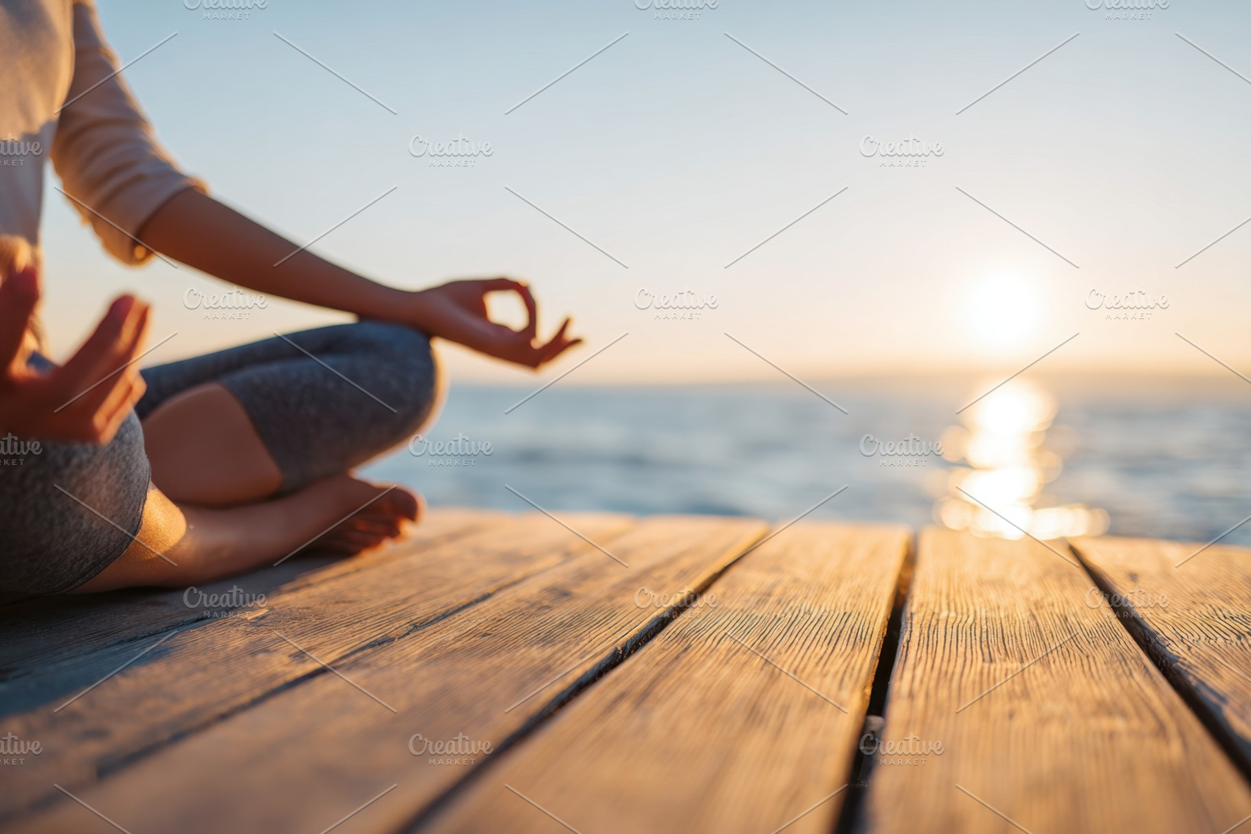 Serene meditation in a peaceful outdoors, a Sports & Recreation Photo by AlyaAnd