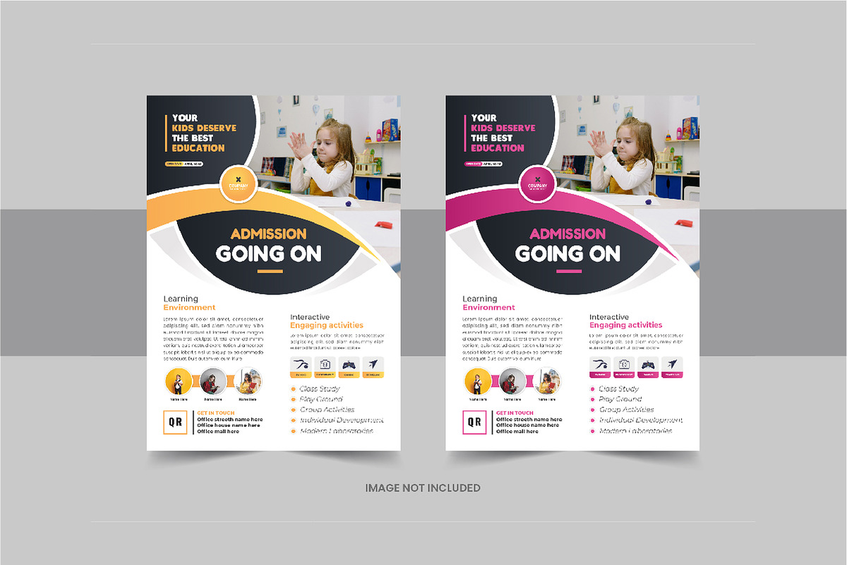 Educational flyer or school flyer, a Flyer Template by Pavel_design
