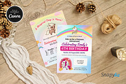 Rainbow Girl’s Birthday Invitation, an Invitation Template by Snapybiz (Thumbnail 7 of 10)