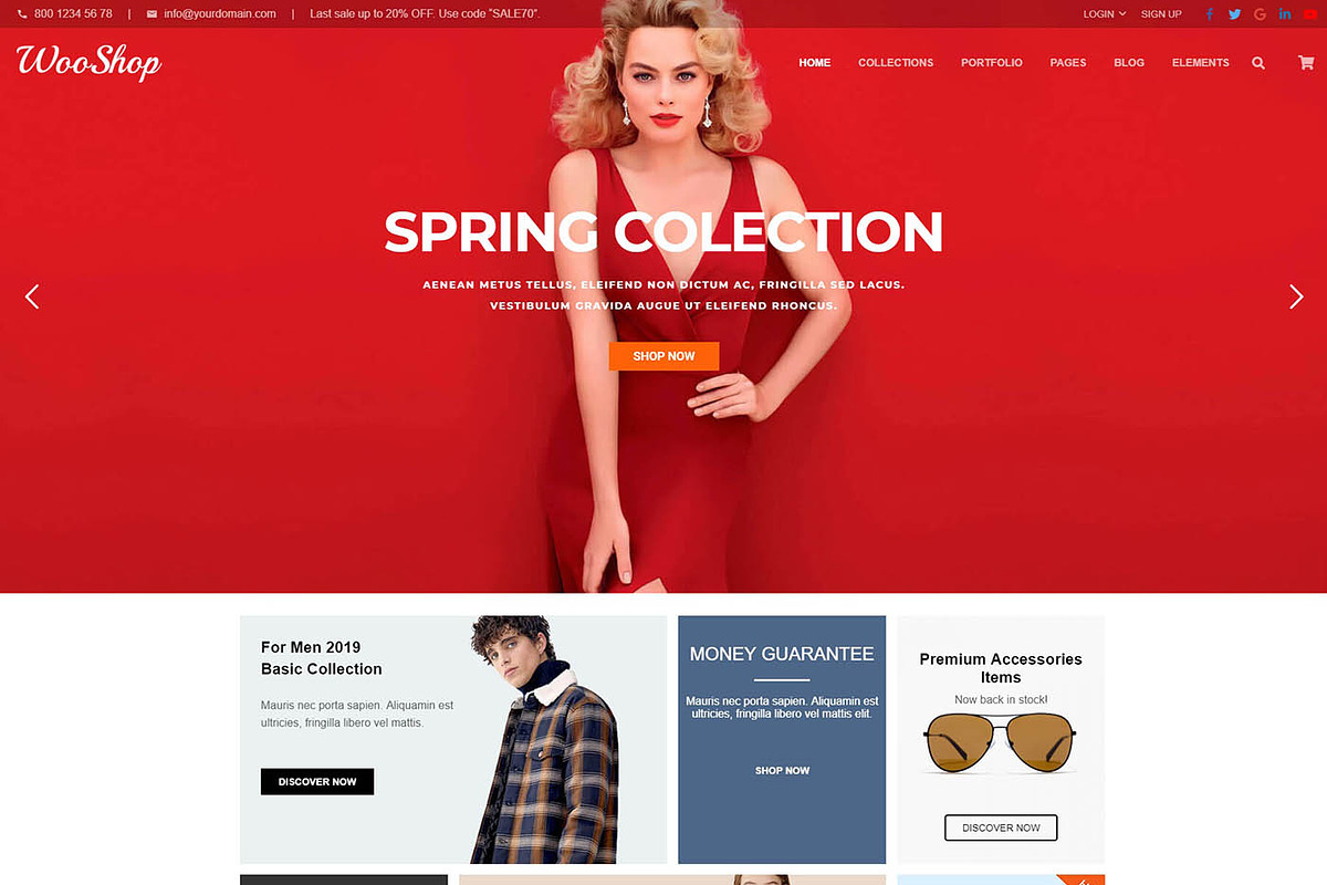 WooShop – eCommerce WordPress Theme, a WordPress Template by Cherry Wordpress Theme (Photo 2 of 9)