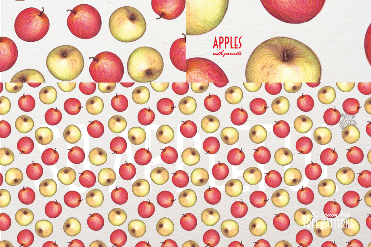 Apples With Colour Pencils + Bonus, a Food Illustration by Andrea Tardivo (Photo 10 of 15)