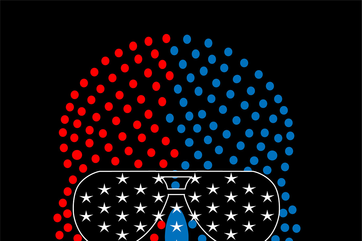 Skull icon with American USA flag, a Background Graphic by TeaGraphicDesign (Photo 1 of 4)