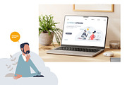 Digital Marketing Concepts, a Work Illustration by VectorMine (Thumbnail 10 of 13)