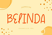 Belinda - Handwritten Font, a Handwritten Font by Brown Cupple (Thumbnail 1 of 5)