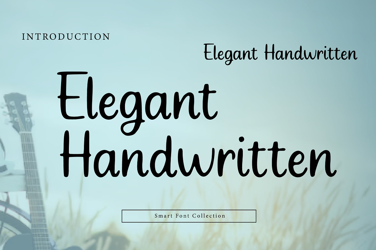 Elegant Handwritten, a Handwritten Font by Wow Magic (Photo 1 of 3)