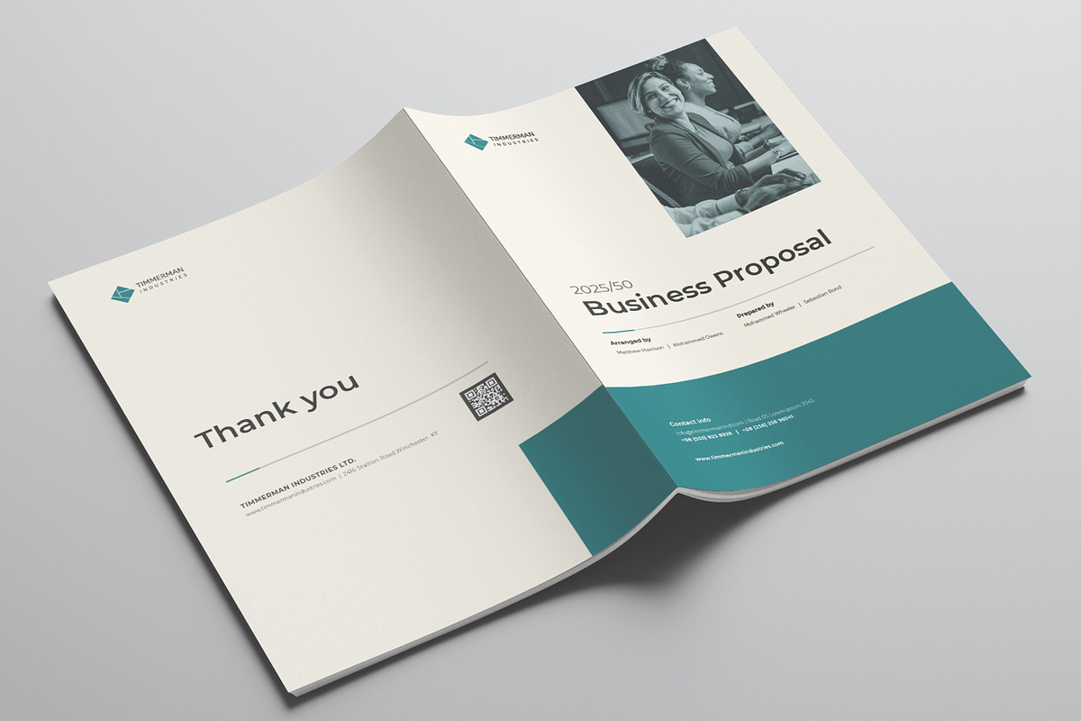 Business Proposal Template, Canva, a Brochure Template by DesVert (Photo 5 of 5)