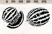 Stencils Watermelon Fruit Vector, a Food Illustration by MARYCRAFTIRIA (Thumbnail 1 of 3)