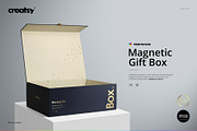 Magnetic Gift Box Mockup Set, a Household Mockup by creatsy5 (Thumbnail 1 of 11)