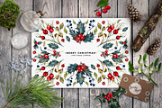 Mr.Bullfinch Watercolor ClipArt Xmas, a Decorative Illustration by Inna Sinano (Thumbnail 10 of 12)