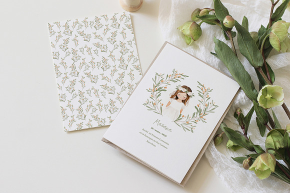 Watercolor Communion Invitation