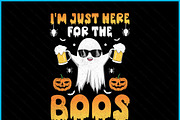 Just Here For The Boos Halloween SVG, an Object Graphic by Creativeusart (Thumbnail 2 of 4)