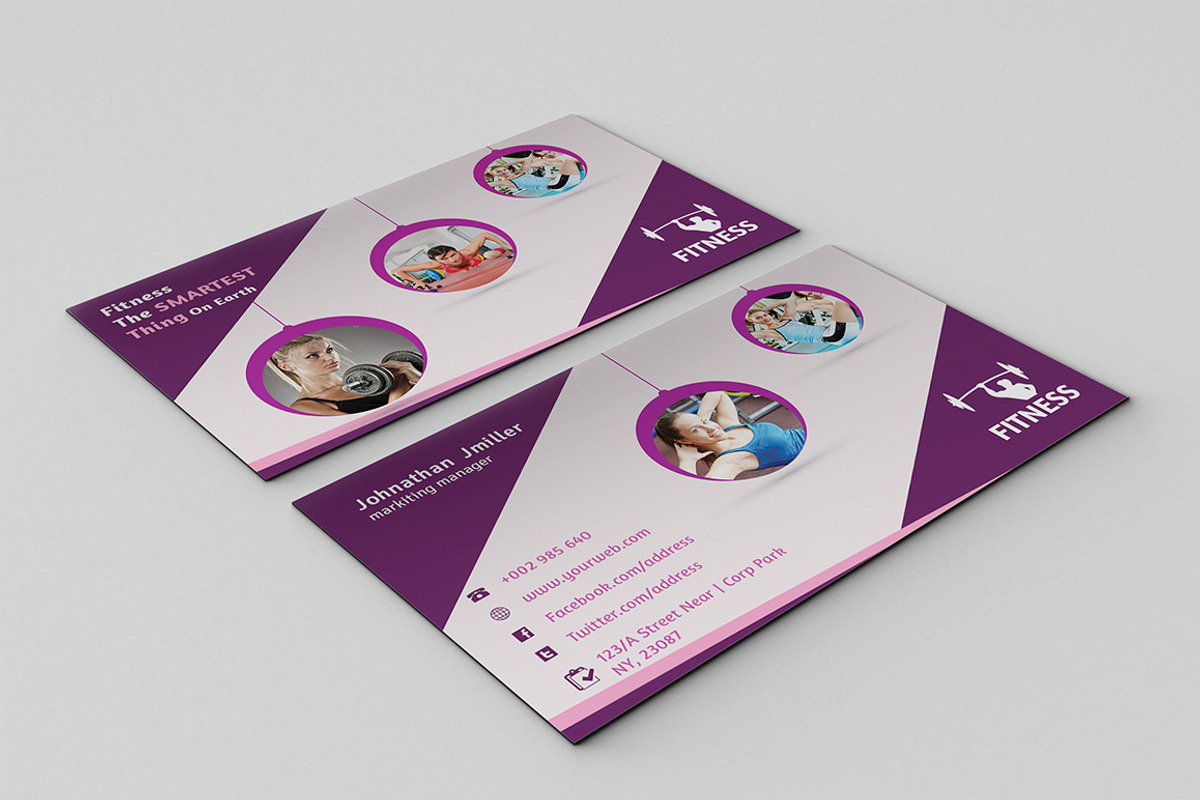 Fitness Business Card, a Business Card Template by Dotnpix (Photo 2 of 4)