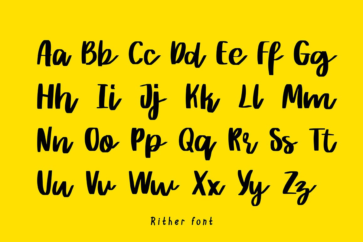 Rither Handwritten Script preview 2