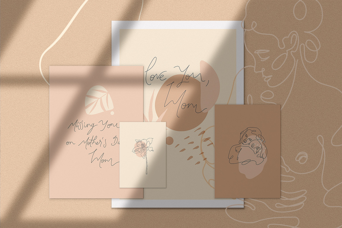 Abstract Line Drawing, a Poster Template by Anna's Lettering (Photo 2 of 14)