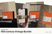 Mid-century Vintage Bundle, a Mac Mockup by New—Renew (Thumbnail 1 of 5)