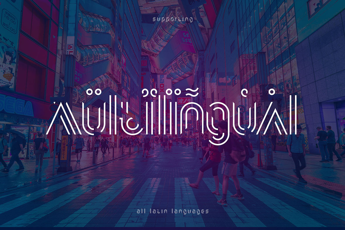 Oregon - Futuristic Font, a Font by MIIM (Photo 6 of 7)