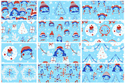 Winter People, a Seasonal Illustration by Carpet Tapete Pretzel (Thumbnail 5 of 22)