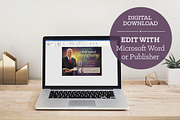 Starlight Pastor Anniversary Flyer, a Flyer Template by Four C Graphic (Thumbnail 9 of 9)