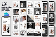 150 Animated Canva Social Media Pack, a Social Media Template by TheBrightGrap (Thumbnail 1 of 12)