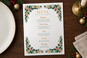 Woodland Christmas Menu Template, a Flyer Template by BrandPacks (Thumbnail 3 of 6)