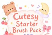 30+ Cute Crayone Procreate Brushes, a Brush Add-On by BeeRubby (Thumbnail 1 of 7)