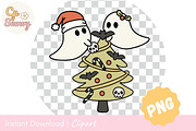 Spooky Cute Christmas Clipart, a Seasonal Illustration by CpSnowy (Thumbnail 2 of 3)