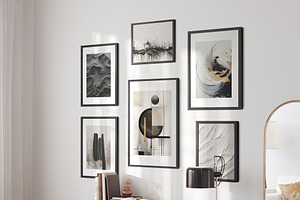 Abstract Modern Prints Wall Art Set