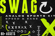 SWAG - ANALOG SPORTS KIT, a Pattern Graphic by GOAT Design Co. (Thumbnail 1 of 10)