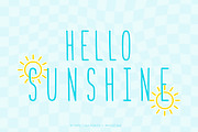 Hello Sunshine Font, a Handwritten Font by Miss Tiina (Thumbnail 1 of 5)