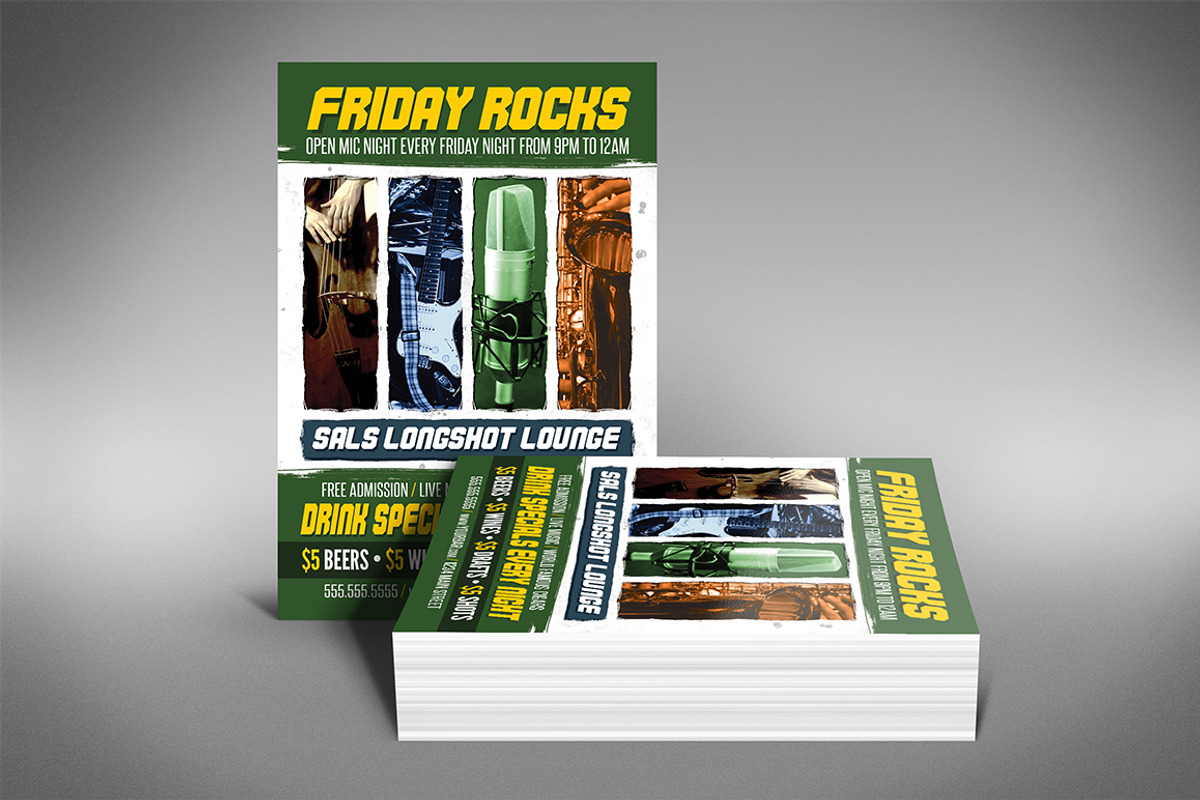 Open Mic Night Flyer, a Flyer Template by Creativenauts (Photo 4 of 4)