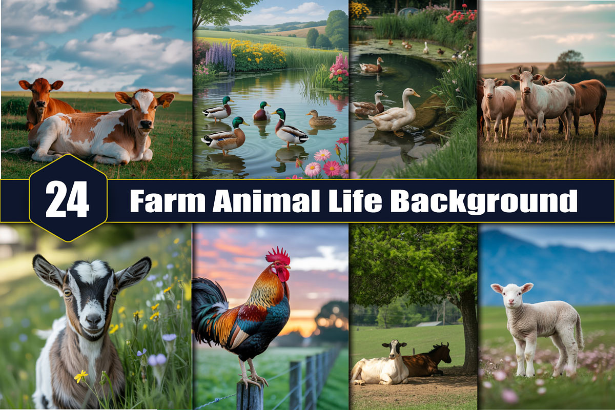 Farm Animal Life Background, a Background Graphic by protabsorkar11 (Photo 5 of 8)