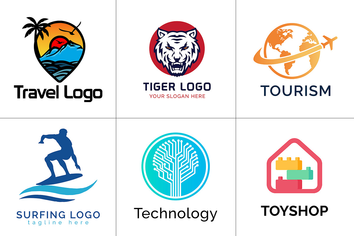 800+ Professional Logos Bundle, a Branding & Logo Template by Design Forest (Photo 24 of 48)